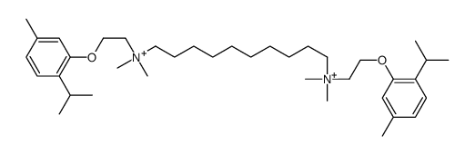 Decamethylenebis[dimethyl[2-(thymyloxy)ethyl]aminium]结构式