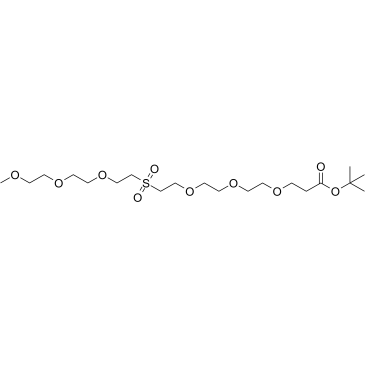 M-Peg3-sulfone-peg3-t-butyl ester Structure