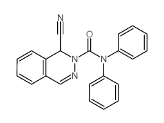 2 (1H)-Phthalazinecarboxamide, 1-cyano-N,N-diphenyl- Structure