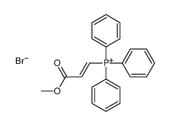 (3-methoxy-3-oxoprop-1-enyl)-triphenylphosphanium,bromide Structure