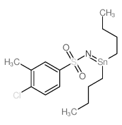 Benzenesulfonamide,4-chloro-N-(dibutylstannylene)-3-methyl-结构式