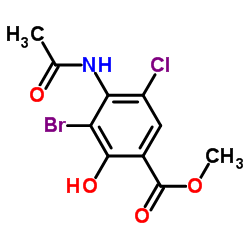 Methyl 4-(acetylamino)-3-bromo-5-chloro-2-hydroxybenzoate图片