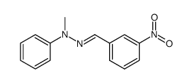 3-nitro-benzaldehyde-(methyl-phenyl-hydrazone)结构式