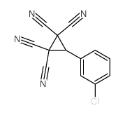 1,1,2,2-Cyclopropanetetracarbonitrile,(3-chlorophenyl)- Structure