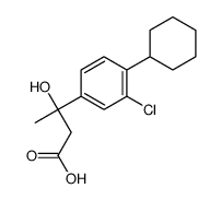 3-(3-chloro-4-cyclohexylphenyl)-3-hydroxybutanoic acid Structure