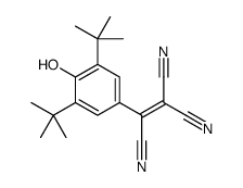 2-(3,5-ditert-butyl-4-hydroxyphenyl)ethene-1,1,2-tricarbonitrile结构式