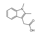 (1,2-Dimethyl-1H-indol-3-yl)-acetic acid结构式