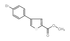 methyl 4-(4-bromophenyl)thiophene-2-carboxylate structure