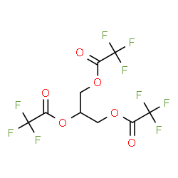 Tris(trifluoroacetic acid)1,2,3-propanetriyl ester Structure