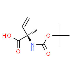 3-Butenoicacid,2-[[(1,1-dimethylethoxy)carbonyl]amino]-2-methyl-,(2R)-(9CI) structure