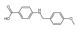 N-(4-methoxybenzyl)-4-aminobenzoic acid结构式