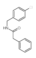 Benzeneacetamide,N-[(4-chlorophenyl)methyl]-结构式