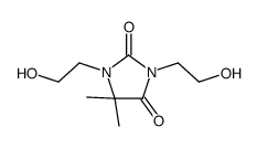 1,3-bis(2-hydroxyethyl)-5,5-dimethylimidazolidine-2,4-dione Structure