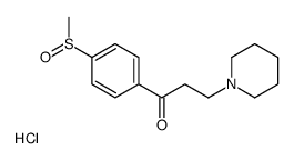 1-[4-(Methylsulfinyl)phenyl]-3-(1-piperidinyl)-1-propanone hydroc hloride (1:1) Structure