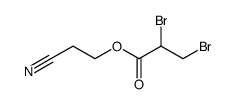2,3-Dibromo-propionic acid 2-cyano-ethyl ester结构式