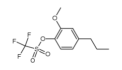 2-methoxy-4-propylphenyl trifluoromethanesulfonate结构式