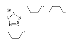 tributyl-(2-methyltetrazol-5-yl)stannane结构式