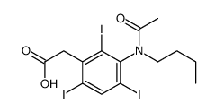 [3-(N-Butylacetylamino)-2,4,6-triiodophenyl]acetic acid Structure