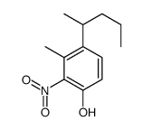 3-methyl-2-nitro-4-pentan-2-ylphenol结构式