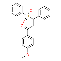 1-(4-methoxyphenyl)-3-phenyl-3-(phenylsulfonyl)propan-1-one结构式