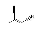 3-methylpent-2-en-4-ynenitrile Structure