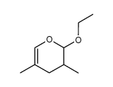 2-ethoxy-3,4-dihydro-3,5-dimethyl-2H-pyran结构式
