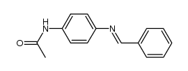 acetic acid-(4-benzylidenamino-anilide) Structure