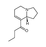 (+)-1-[[(8aR)-1,2,3,5,6,8a-Hexahydroindolizine]-8-yl]-1-butanone结构式
