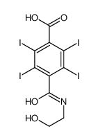 4-(2-hydroxyethylcarbamoyl)-2,3,5,6-tetraiodobenzoic acid Structure