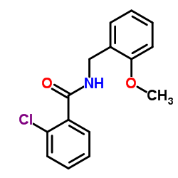 2-Chloro-N-(2-methoxybenzyl)benzamide结构式