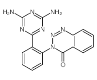 1,2,3-Benzotriazin-4(3H)-one,3-[2-(4,6-diamino-1,3,5-triazin-2-yl)phenyl]- Structure