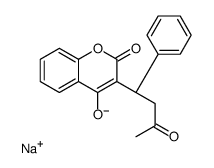 (R)-3-(3-oxo-1-phenylbutyl)-4-sodiooxy-2H-1-benzopyran-2-one结构式