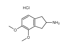 4,5-dimethoxy-2-aminoindan hydrochloride Structure