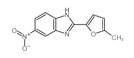 2-(5-Methyl-2-furyl)-5-nitrobenzimidazole结构式