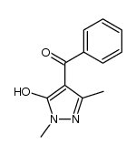 (1,3-dimethyl-5-hydroxy-1H-pyrazol-4-yl)phenylmethanone Structure