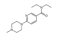 N,N-diethyl-6-(4-methylpiperazin-1-yl)pyridine-3-carboxamide结构式