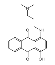 1-[3-(dimethylamino)propylamino]-4-hydroxyanthracene-9,10-dione结构式