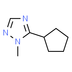 1H-1,2,4-Triazole,5-cyclopentyl-1-methyl-(9CI) structure