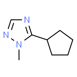 1H-1,2,4-Triazole,5-cyclopentyl-1-methyl-(9CI) Structure