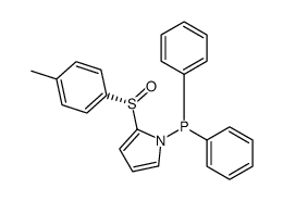 [2-[(S)-(4-methylphenyl)sulfinyl]pyrrol-1-yl]-diphenylphosphane结构式