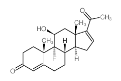 (8S,9R,10S,11S,13S,14S)-17-acetyl-9-fluoro-11-hydroxy-10,13-dimethyl-2,6,7,8,11,12,14,15-octahydro-1H-cyclopenta[a]phenanthren-3-one structure