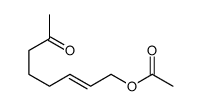 7-oxooct-2-enyl acetate Structure