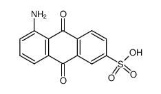 5-amino-9,10-dioxo-9,10-dihydro-anthracene-2-sulfonic acid Structure
