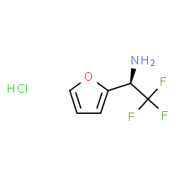 (R)-2,2,2-TRIFLUORO-1-FURAN-2-YL-ETHYLAMINE, HCL SALT结构式