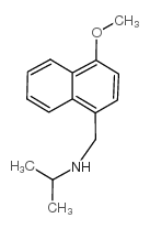 N-[(4-methoxynaphthalen-1-yl)methyl]propan-2-amine结构式