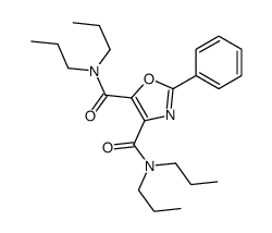 2-phenyl-4-N,4-N,5-N,5-N-tetrapropyl-1,3-oxazole-4,5-dicarboxamide结构式