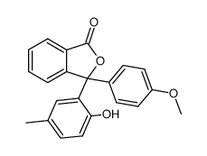 3-(2-hydroxy-5-methyl-phenyl)-3-(4-methoxy-phenyl)-3H-isobenzofuran-1-one Structure