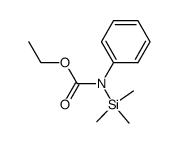 N-Phenyl-N-trimethylsilyl-O-ethyl-urethan结构式