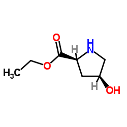 Ethyl (4S)-4-hydroxy-L-prolinate Structure