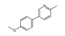 5-(4-甲氧苯基)-2-甲基吡啶结构式